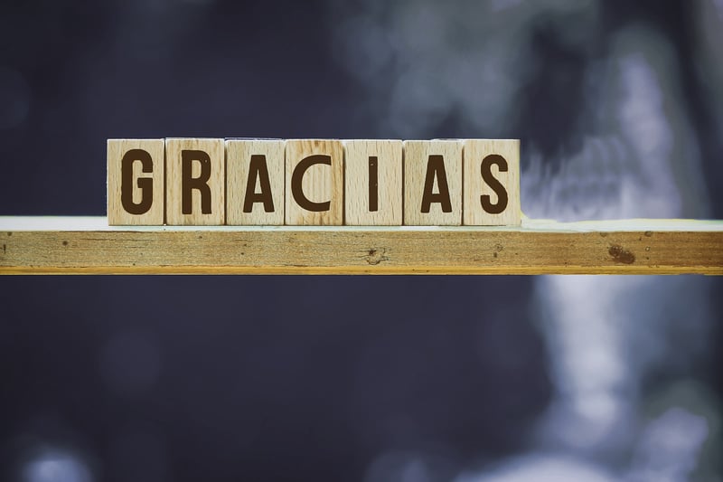 Gratitude Word Letters Wood